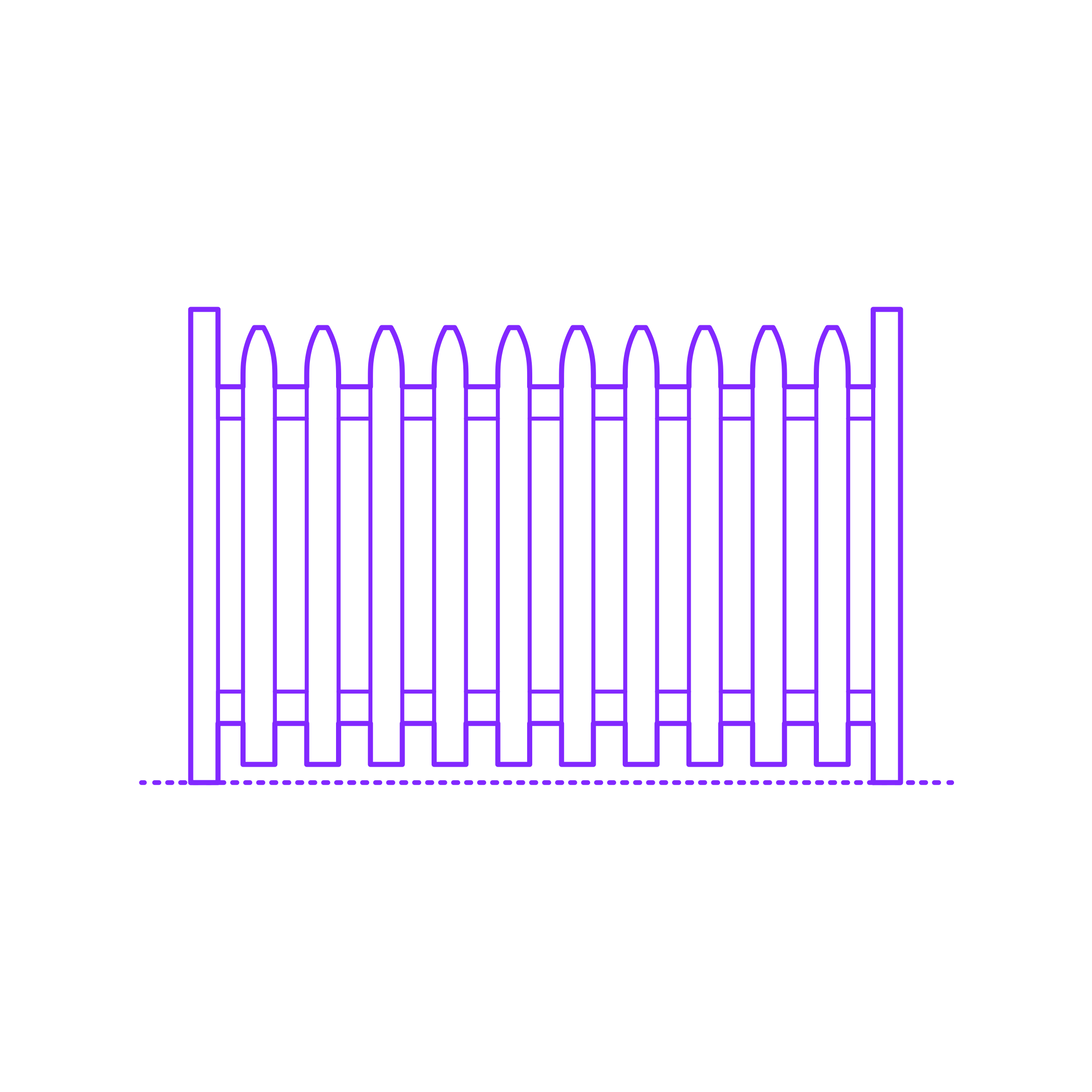 Buildings Fences Picket Fence Gothic Craft Design Svg File Free Vectors